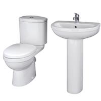 Nuie Ivo Cloakroom Suite 1 Tap Hole in White