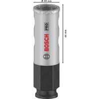 Bosch PRO Tile PC Plus Hole Saw 20mm in Grey