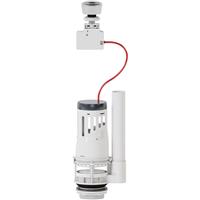 Flume Push Button Dual Flush Valve Cable Operated in White