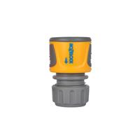 Hozelock Standard Soft Touch Hose End Connector 12.5mm / 15mm in Yellow