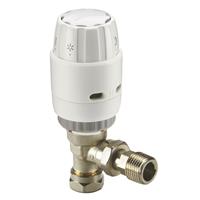 Danfoss RAS-C2 TRV 15mm Angled in White