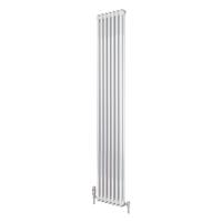 Stelrad Softline 2 Column Vertical Radiator 2500 x 444mm 5253Btu in White Steel