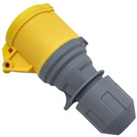 Wessex Electrical Wessex IP44 Industrial Coupler 16A (110V) in Yellow