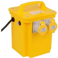 Wessex Electrical Wessex 110V Tool Transformer 3kVA 2 x 16A Outlets in Yellow