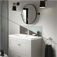 Wetwall Alloy Double-Sided Bathroom Wall Panel Terra Grey / Seabreeze Green 800 x 250mm in Terra Grey/Seabreeze Green