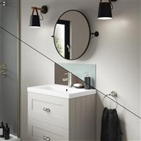 Wetwall Alloy Double-Sided Bathroom Wall Panel Terra Grey / Seabreeze Green 600 x 250mm in Terra Grey/Seabreeze Green