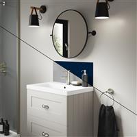 Wetwall Alloy Double-Sided Bathroom Wall Panel Atlantic / Urban Grey 600 x 250mm in Atlantic/Urban Grey