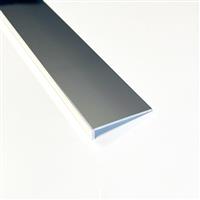 Wetwall Alloy Edge Profile Trim Polished 800mm in Silver