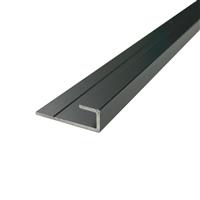 Wetwall Alloy Edge Profile Trim Matt 3050mm in Anthracite