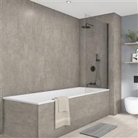 Wetwall Elite Bathroom Wall Panel 2420 x 160mm in Gold Stone Plastic