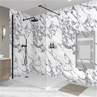 Wetwall Elite Bathroom Wall Panel 2420 x 580mm in Marmo Migliore Plastic