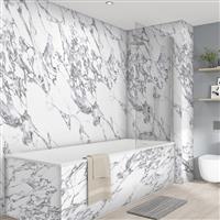 Wetwall Elite Bathroom Wall Panel 2420 x 160mm in Marmo Migliore Plastic