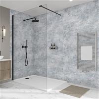 Wetwall Elite Bathroom Wall Panel 2420 x 580mm in Caliza Plastic
