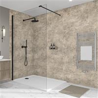 Wetwall Elite Bathroom Wall Panel 2420 x 580mm in Treviso Plastic