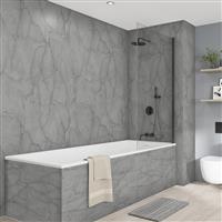 Wetwall Elite Bathroom Wall Panel 2420 x 580mm in Marmo Grigio Plastic