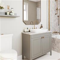 Wetwall Mermaid Vanity Worktop 1500 x 425mm in Bianco Marble