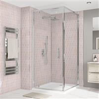 Wetwall Alloy Bathroom Wall Panel 2440 x 900mm in Stella Rosa