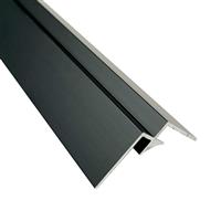 Wetwall Alloy Internal Corner Trim Matt 800mm in Black