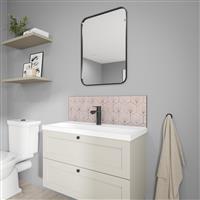 Wetwall Alloy Bathroom Wall Panel 800 x 250mm in Stella Rosa