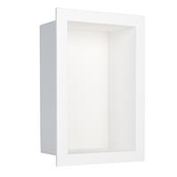 Wetwall Niche Recessed Single Shelf in White