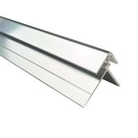 Wetwall Alloy External Corner Trim Polished 800mm in Silver