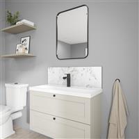 Wetwall Alloy Bathroom Wall Panel 800 x 250mm in Roman Marble