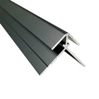 Wetwall Alloy External Corner Trim Matt 800mm in Black