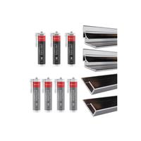 Wetwall Alloy 3 Sided Installation Kit in Chrome