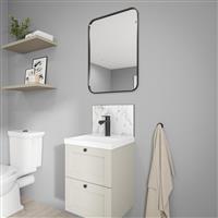 Wetwall Alloy Bathroom Wall Panel 400 x 250mm in Roman Marble