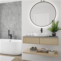 Wetwall Elite Compact Vanity Worktop 1500 x 425mm in Marmo Grigio