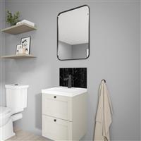 Wetwall Alloy Bathroom Wall Panel 400 x 250mm in Nero Portoro