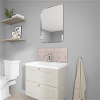 Wetwall Alloy Bathroom Wall Panel 600 x 250mm in Stella Rosa