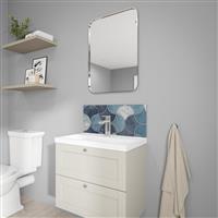 Wetwall Alloy Bathroom Wall Panel 600 x 250mm in Blue Scallop