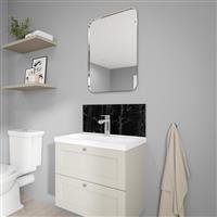 Wetwall Alloy Bathroom Wall Panel 600 x 250mm in Nero Portoro