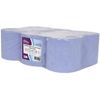 Pristine Centre Feed 2 Ply Roll 150m x 168mm (6 Pack) in Blue