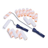 Hamilton For The Trade 17 Piece Paint Roller Set 4" (17 Pack ) in White/Orange