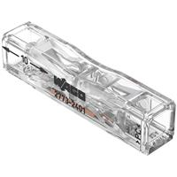 Wago 2773 2-Way Inline Push-Wire Connectors 32A 0.75-4mm (20 Pack) in Clear