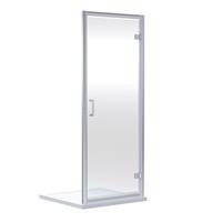 Nuie Rene Hinged Shower Enclosure Door 700mm in Chrome Aluminium