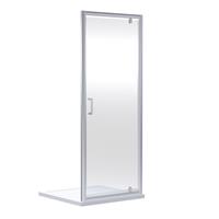 Nuie Rene Pivot Shower Enclosure Door 1000mm in Chrome Aluminium