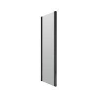 Nuie Rene Shower Enclosure Side Panel 900mm Matt in Black Aluminium