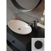 Splashback Fluted Glass Bathroom 250 x 500mm Black Caps in Clear