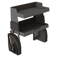 Hafele Yo-Yo Pull Down Two Tier Storage Unit 600mm in Anthracite Grey