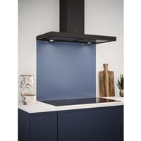 Splashback Self-Adhesive Glass Kitchen 900 x 750mm in Bluebell Shimmer Brass