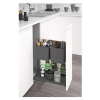 Hafele Pull Out Multiple Storage Basket 300mm in Anthracite Grey