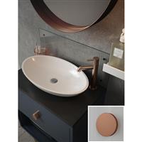 Splashback Fluted Glass Bathroom 250 x 500mm Copper Caps in Clear