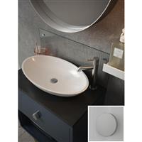 Splashback Fluted Glass Bathroom 250 x 500mm Chrome Caps in Clear