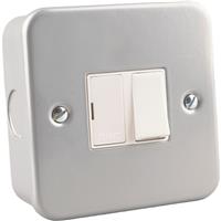 Wessex Electrical Wessex Metal Clad Switched Spur 13A in Silver