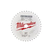 Milwaukee Circular Saw Blade 165 x 20 x 1.6mm 40ATB in White Steel