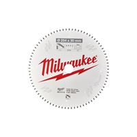 Milwaukee Aluminium Mitre Saw Blade 254 x 30 x 3mm 80T in White Steel