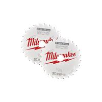 Milwaukee Circular Saw Blades 190 x 30mm 24T (2 Pack) in White Steel